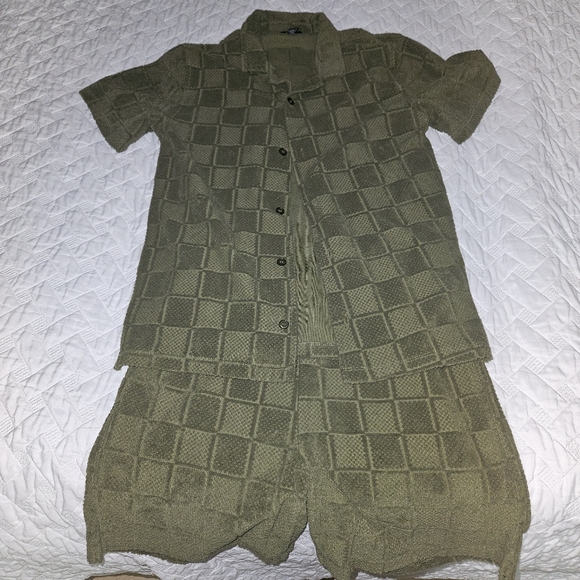Kids Forever 21 Checker shorts set - Picture 1 of 2